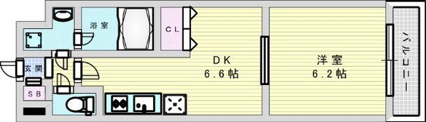 Gramercy Juso-higashi 1stの物件間取画像